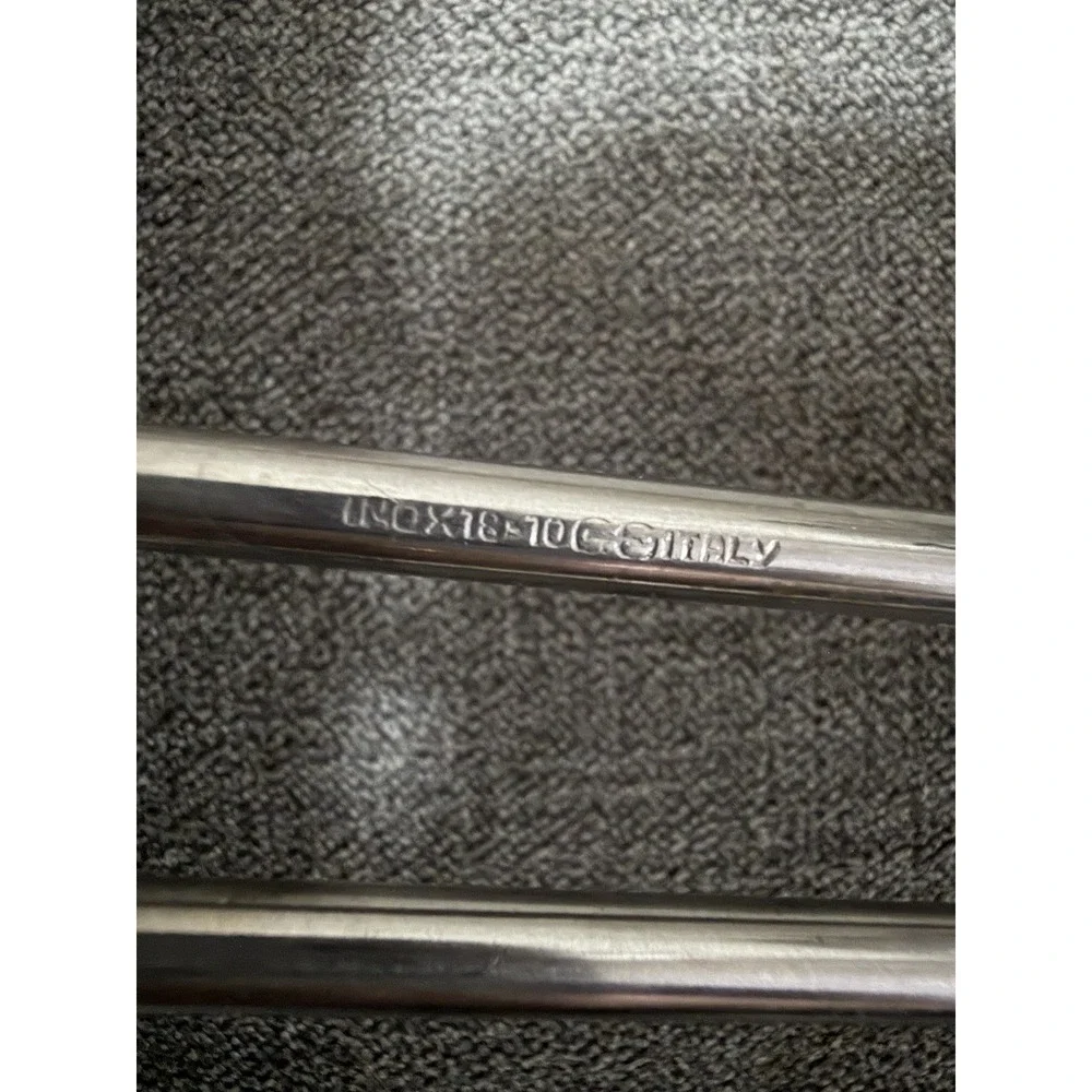 Vintage INOX 18/10 Stainless Steel Wide Slotted Spatula Turner Flipper Italy